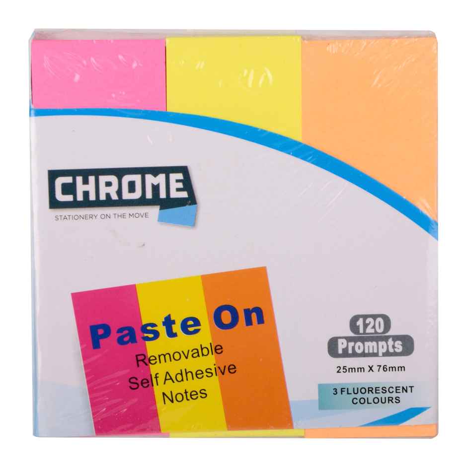Chrome 25Mmx76Mm Sticky Notes Flag - 3 Colors