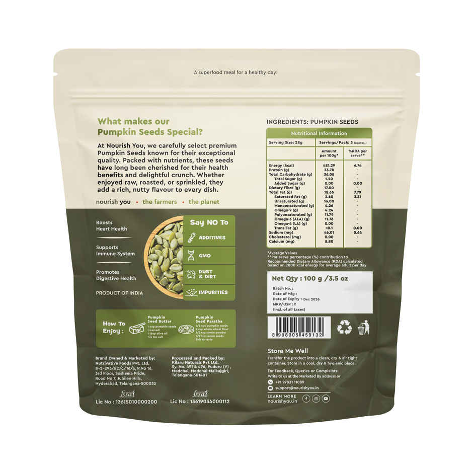 NOURISH YOU Organic Pumpkin Seeds