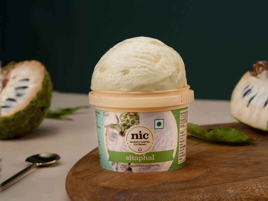 NIC Sitaphal Ice Cream Cup | Preservative Free | No Artificial Flavors