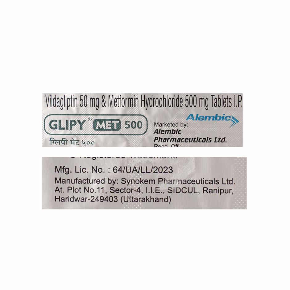 Glipy Met 500 Tablet