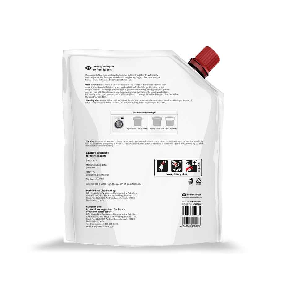 Bosch Front Load Laundry Detergent