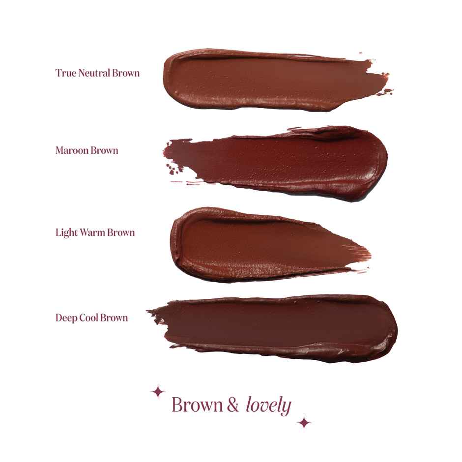 Gush Beauty 4-in-1 Liquid Lipstick Stack | Conditioning & Pigmented | Brown Shades