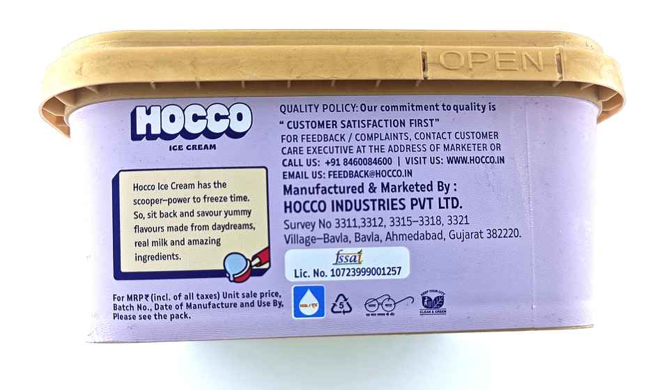 Hocco Charcoal Lychee Tub