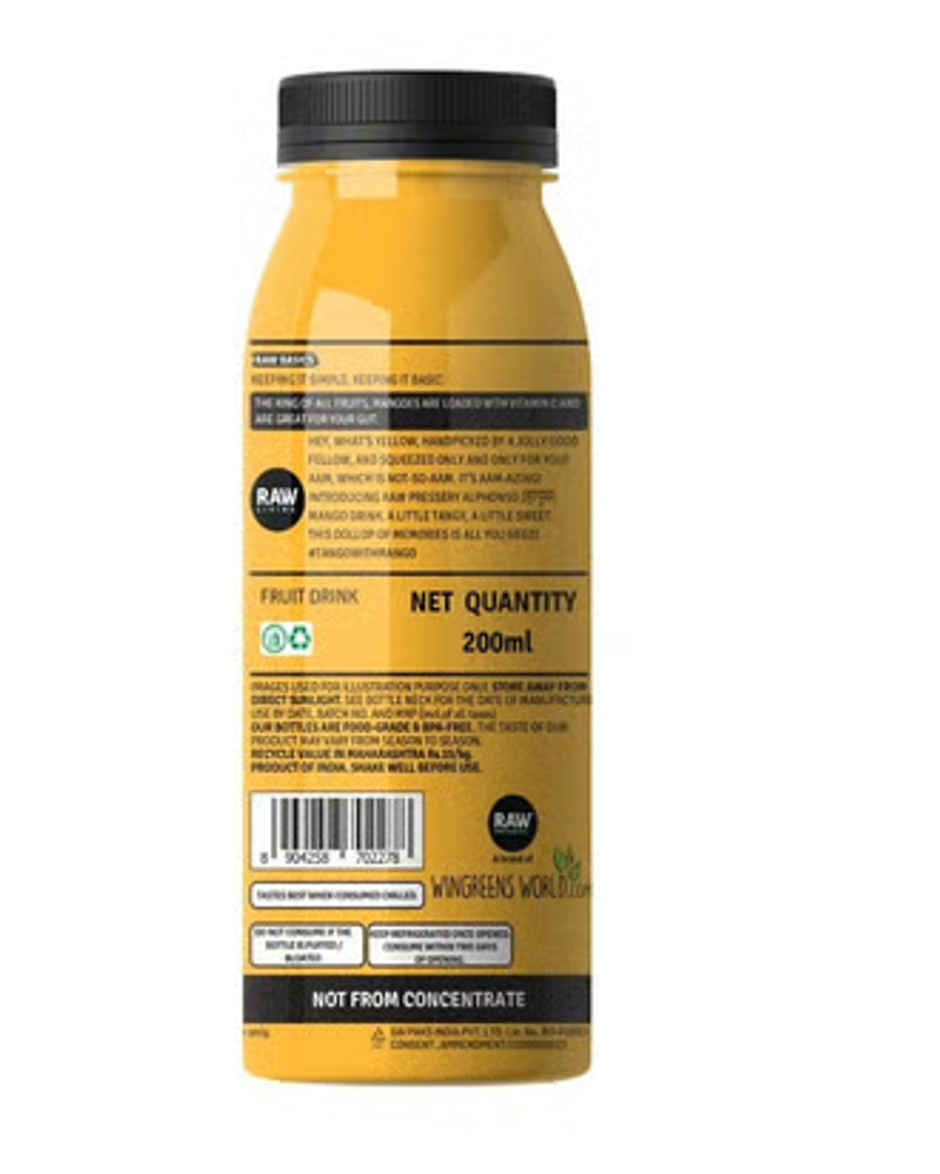 RAW Pressery Alphonso Mango Juice