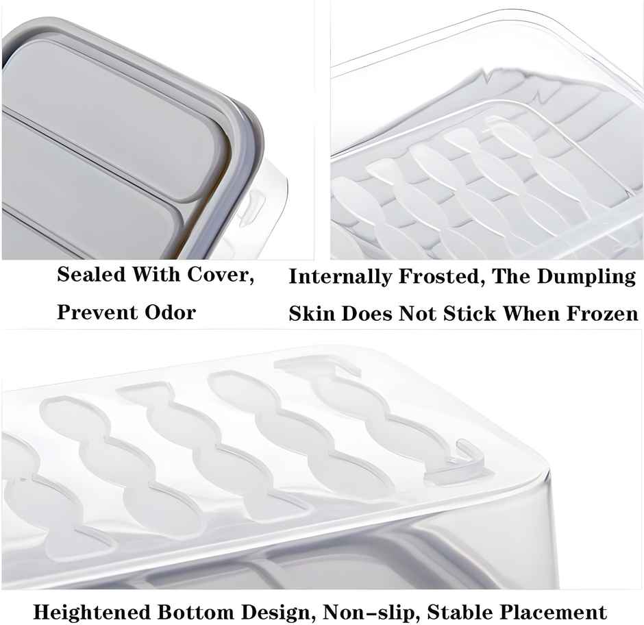 YouBee Multipurpose Fridge Storage Organizer Containers for Vegetables | 1200 ml | Set of 6