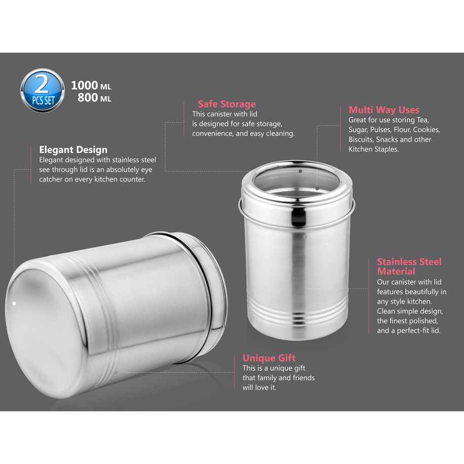 Bay6 1000 ml & 800 ml Canister