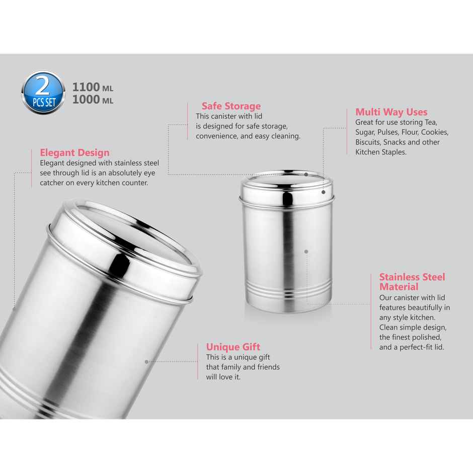 Bay6 1100 ml & 1000 ml Canister