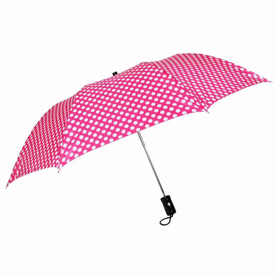 Fendo Dotty Drop 21 Inch 2 Fold Umbrella | Pink Dots