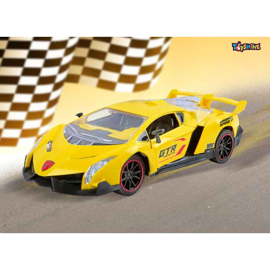 Toyshine 1:18 RC Fast Racing Car With Rechargeable Battery | Yellow