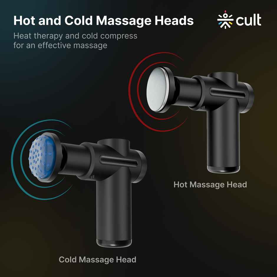 Cult Volt X, Full Body Professional Gun Massager With Hot And Cold Therapy, 3000 mAh Battery