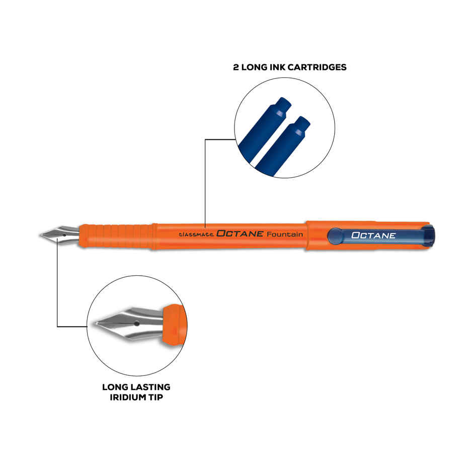 Classmate Octane Fountain Pen Blue Ink