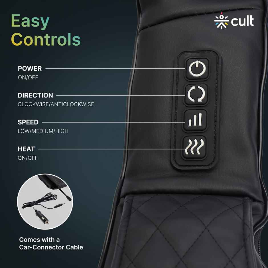 Cult Therma Relax Deep Heal Shiatsu Massager With Infrared Heat Therapy