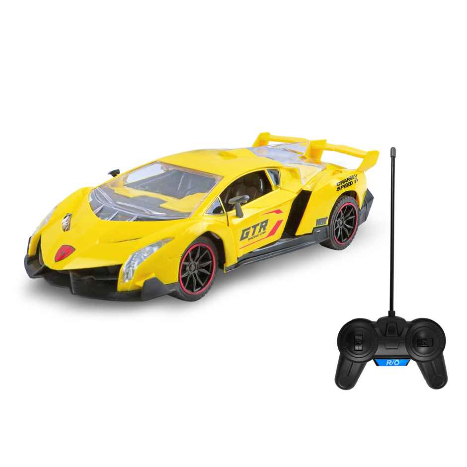 Toyshine 1:18 RC Fast Racing Car With Rechargeable Battery | Yellow