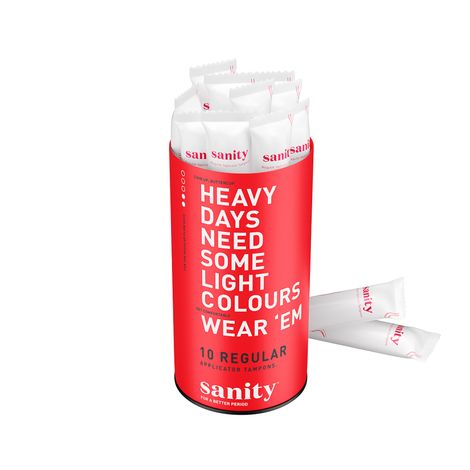 Sanity Regular Applicator Tampons - Pack Of 10