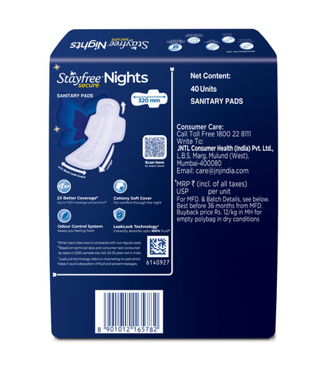 Stayfree Secure Nights XXL Sanitary Pads