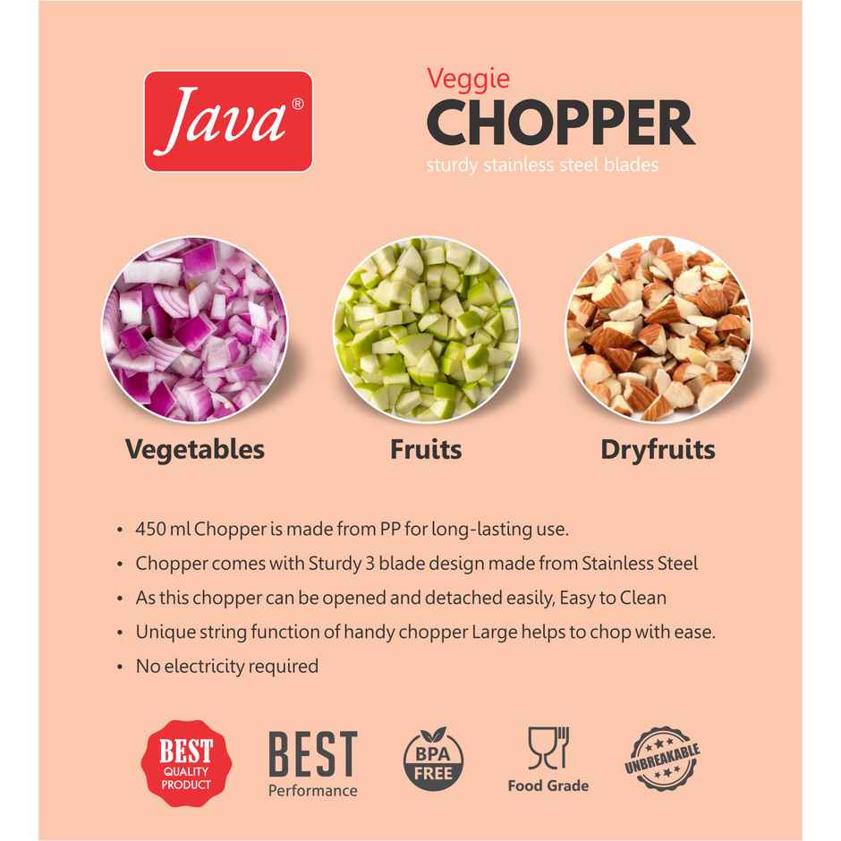 Java 450 ml Mini Chopper