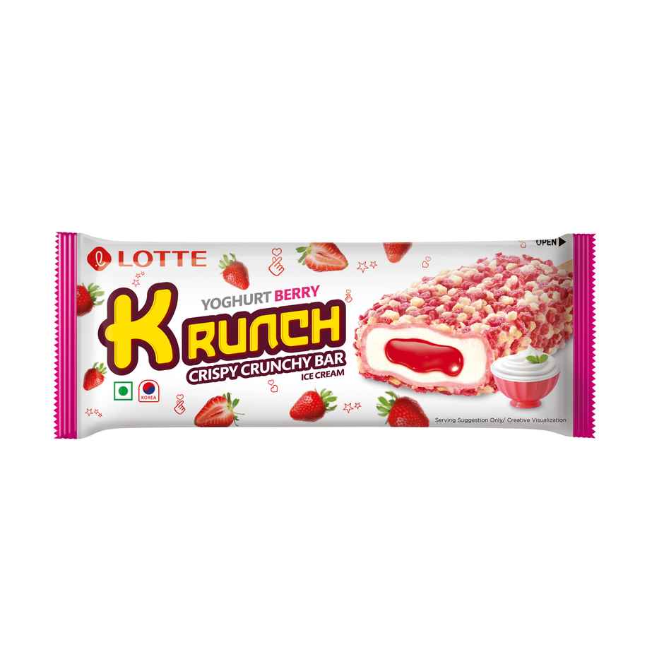 Lotte Krunch Yoghurt Berry Ice Cream Candy Combo