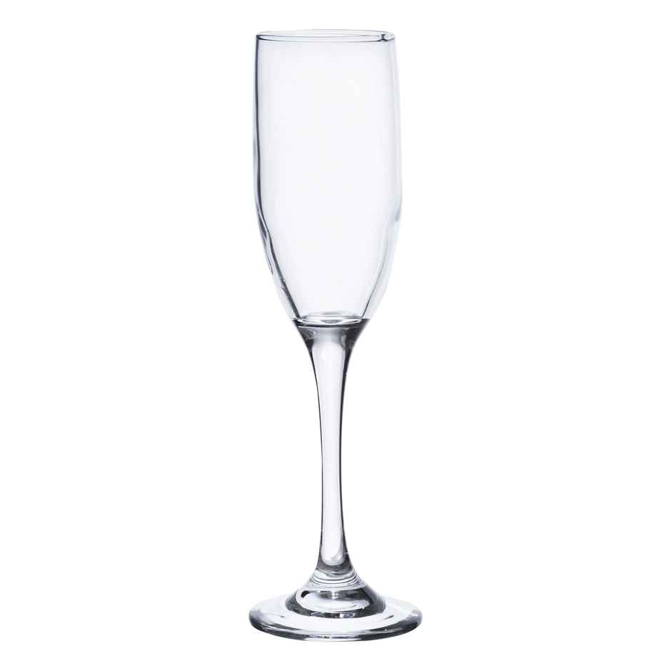 Infinity Champagne Flute Glass Set | Set of 2 | Durable & Elegant | 190 ml | Sanjeev Kapoor