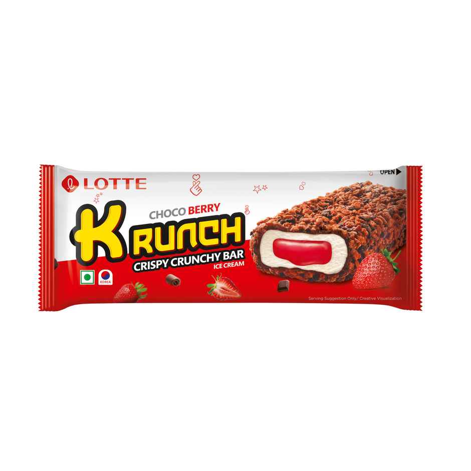 Lotte Krunch Chocolate Berry Ice Cream Candy Combo