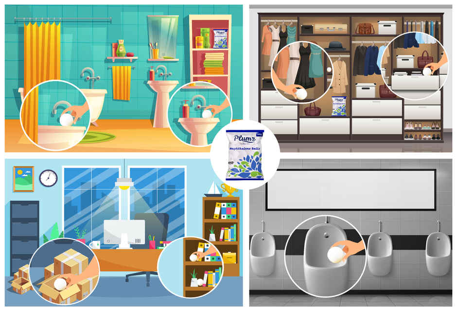 Plumz Naphthalene Balls Combo