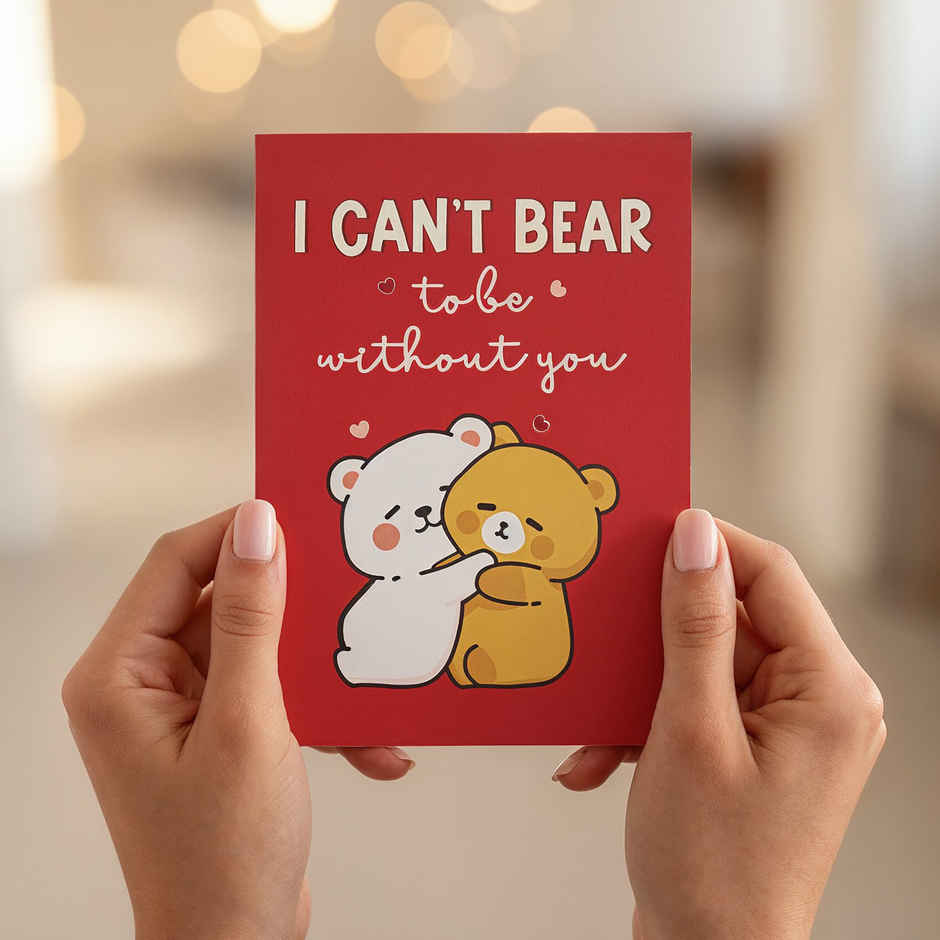 Sweet Teddy Bears Valentine Card