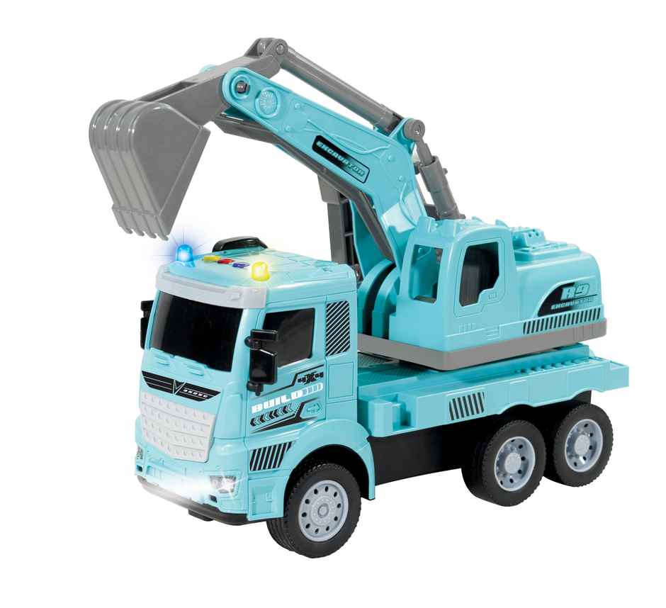 Itoys Bump N Go Excavator (Colour May Vary)