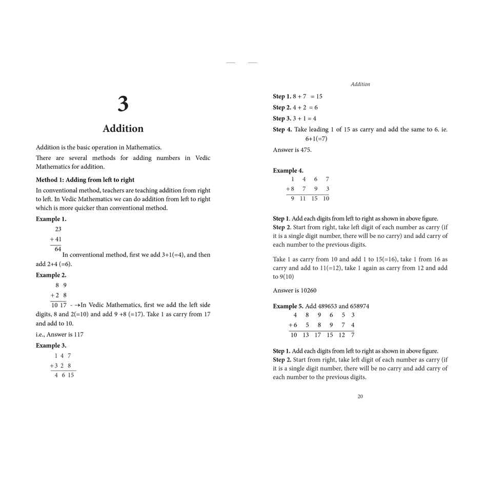 Vedic Mathematics | Indian Classics | | Vedic Maths Activities | Vedic Maths for Children