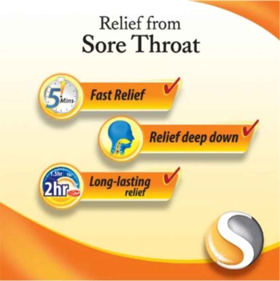Strepsils Ginger Lemon Flavour Lozenges