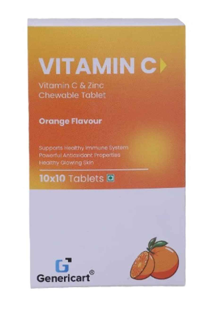 Genericart Vitamin C & Zinc Chewable Tablet Tablet