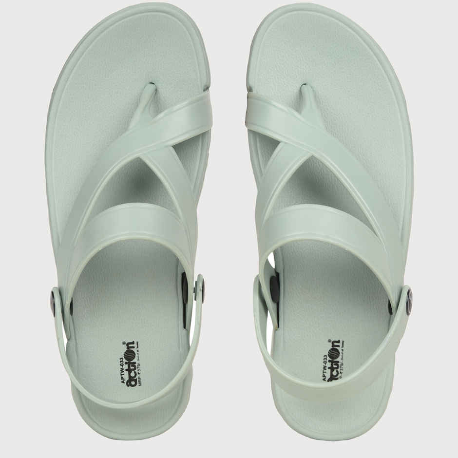 Action Women's Aptw-33 Backstrap Sandals | Office Wear | Comtable Sandals | Spring Green - UK 6