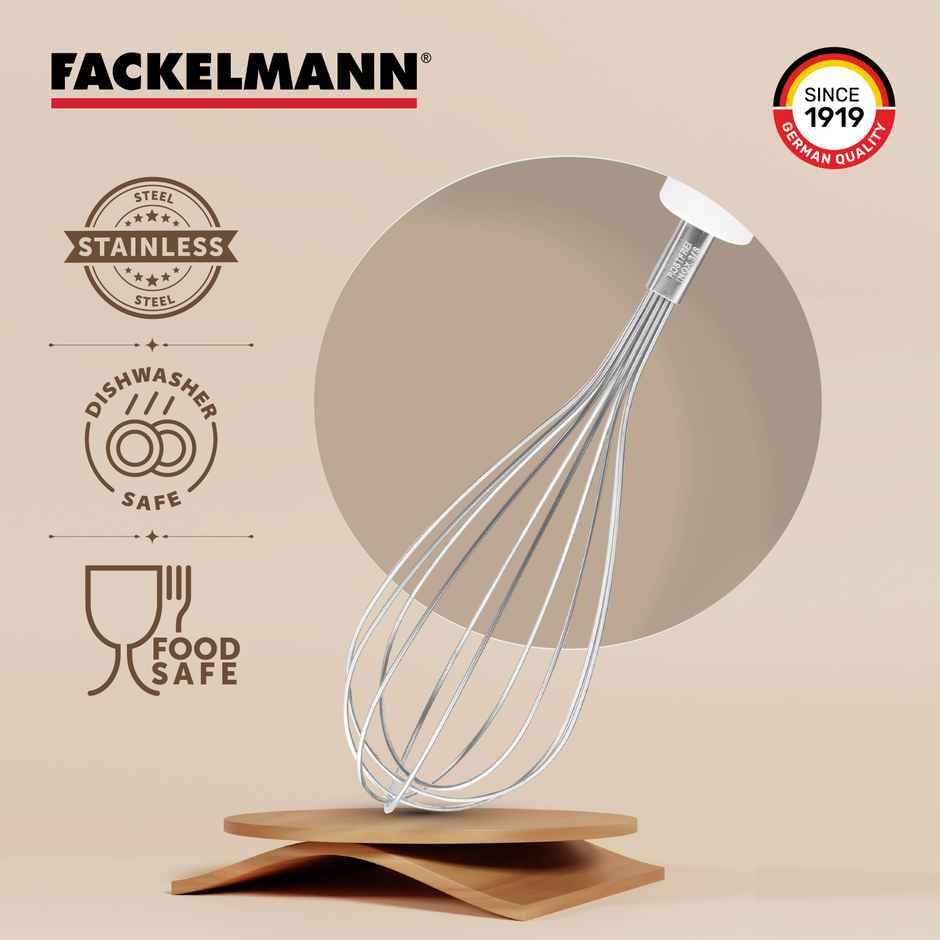 Fackelmann Stainless Steel Arcadalina Egg Whisk | 28 cm | Handheld beater