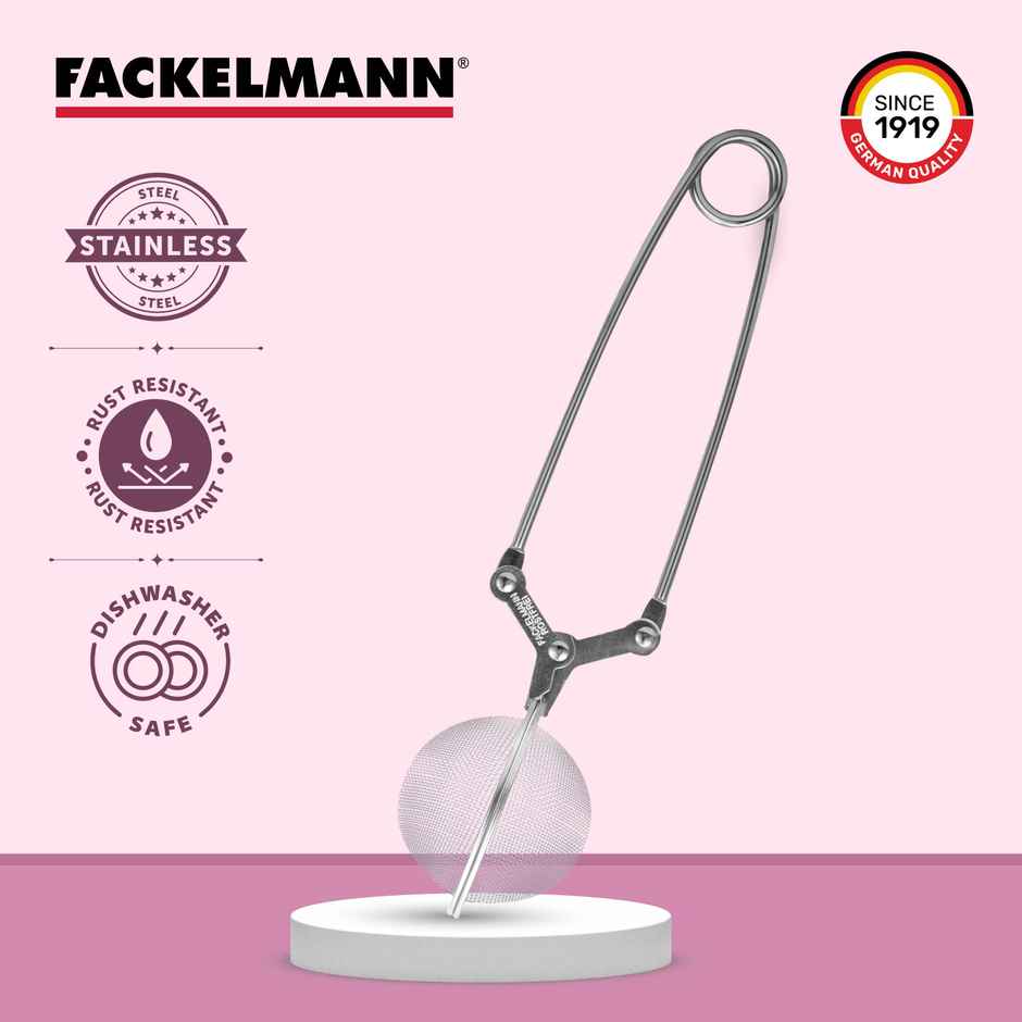 Fackelmann Stainless Steel Tea Infuser, 15 Cm, Kitchen Accessories, Durable Kitchen Tools