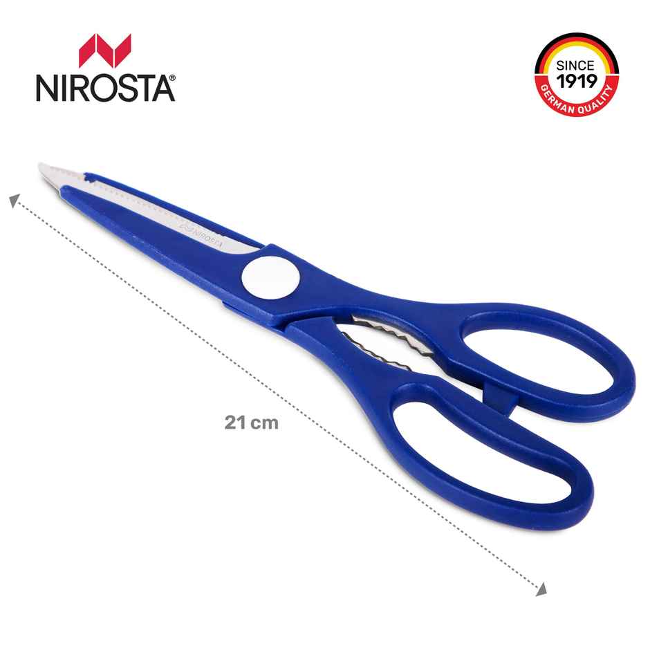 Nirosta Stainless Steel 2-In-1 Multi-Purpose Super Scissors And Opener, 21 Cm