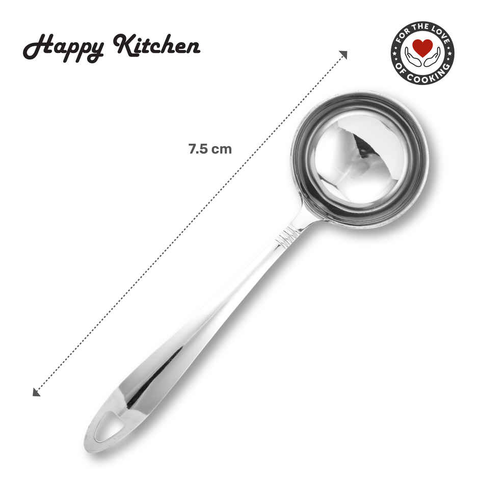 Happy Kitchen 100% Food-Grade Stainless Steel Ladle, 1.4 MM