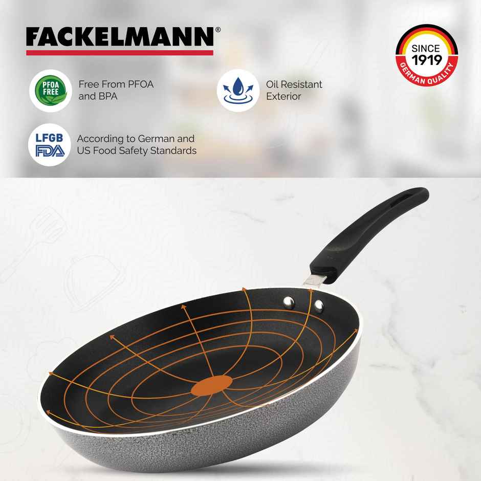 Fackelmann Nonstick Fry Pan 26 cm Grey
