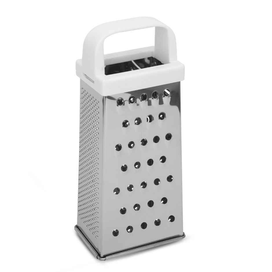 Fackelmann 4-Sided Stainless Steel Kitchen Grater Ideal for Slicing | Shredding and Zesting