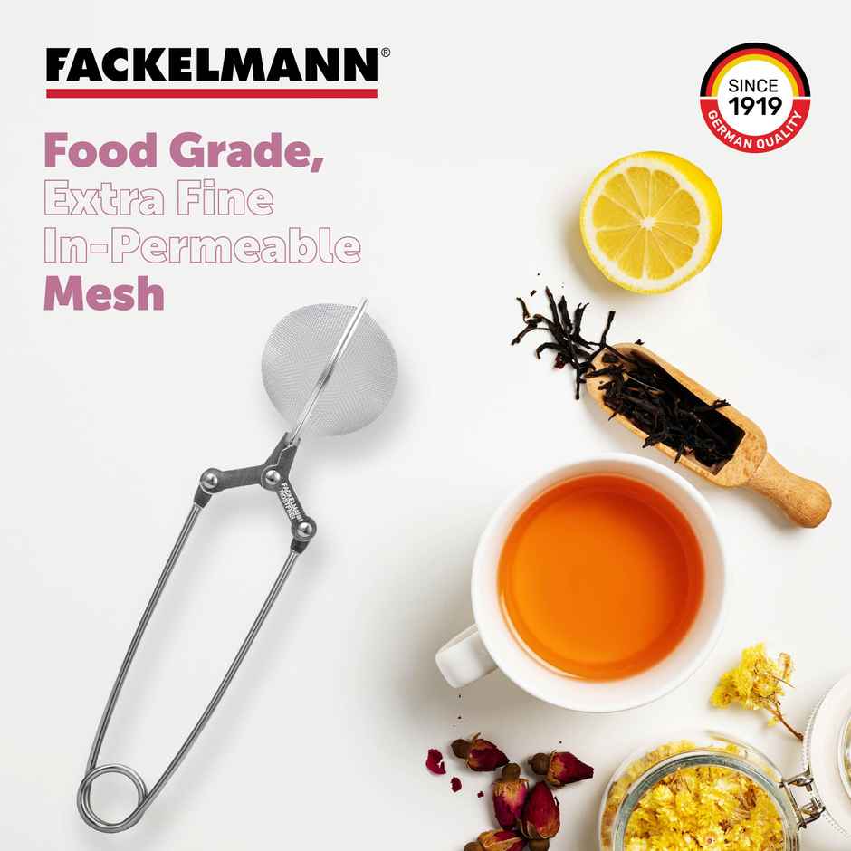 Fackelmann Stainless Steel Tea Infuser, 15 Cm, Kitchen Accessories, Durable Kitchen Tools