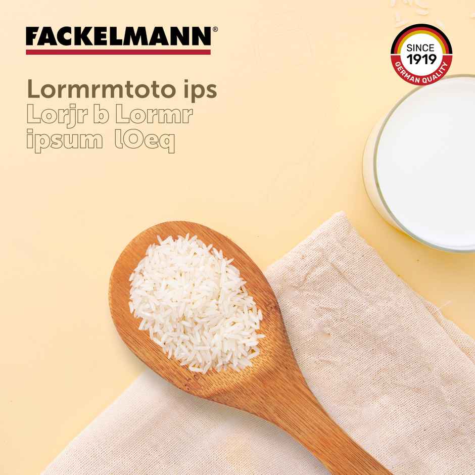 Fackelmann Bamboo Rice Spoon | Ideal For Serving Rice, Curries & Vegetables
