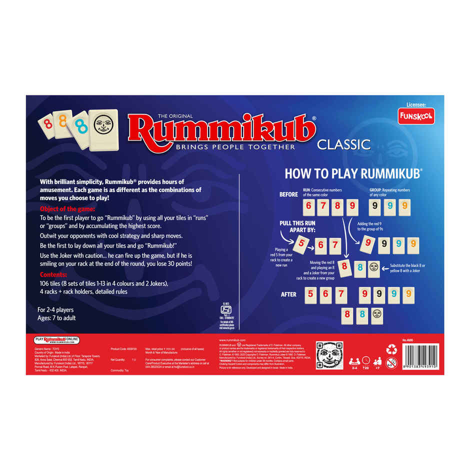 Funskool Rummikub Number Domestic