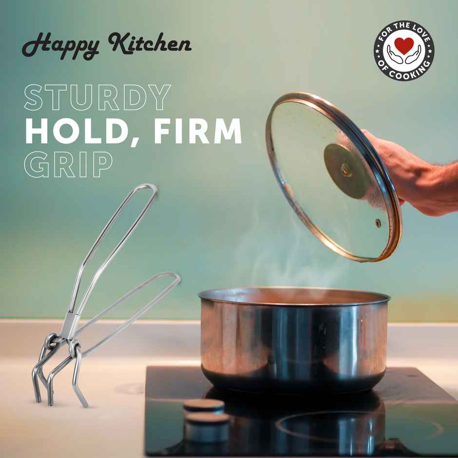 Buy Happy Kitchen Stainless Steel Tong/Pakad (Metallic) Online - Price ...