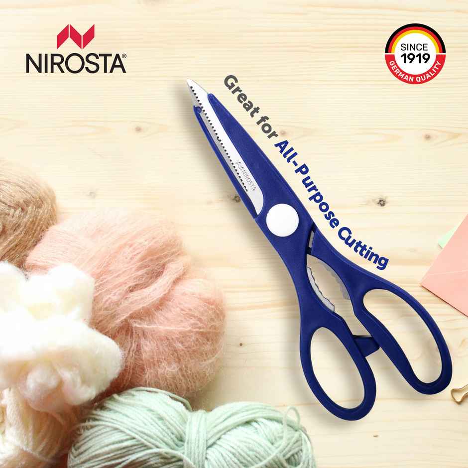 Nirosta Stainless Steel 2-In-1 Multi-Purpose Super Scissors And Opener, 21 Cm