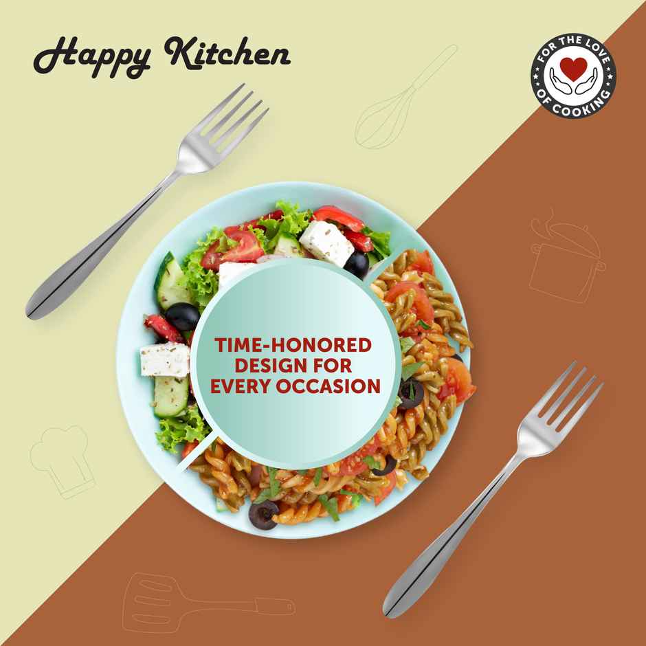 Happy Kitchen Dessert Fork 6 Piece Set