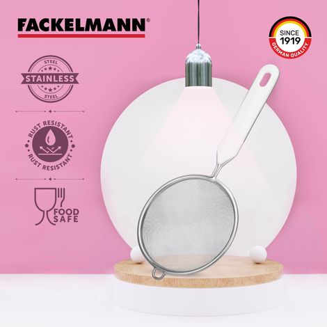 Fackelmann Arcadalina Tea Strainer 10 Cm - Strainer For Kitchen, High-Grade Stainless Steel Mesh