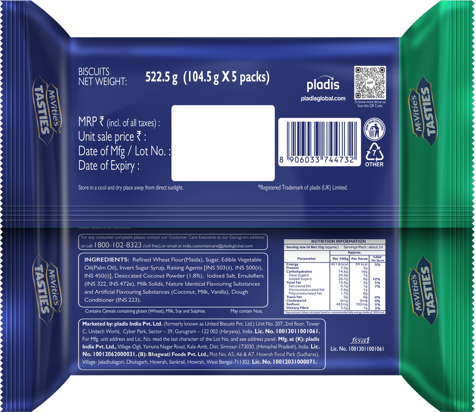 McVitie's Tasties Coconut Biscuits | Crunchy & Coconutty