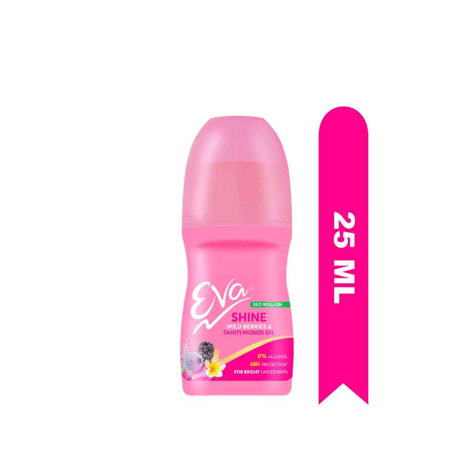 Eva Shine Underarm Roll on Deodorant | With Tahiti Monoi Oil & Wild Berries Extracts
