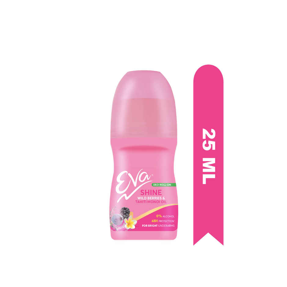 Eva Shine Underarm Roll on Deodorant | With Tahiti Monoi Oil & Wild Berries Extracts