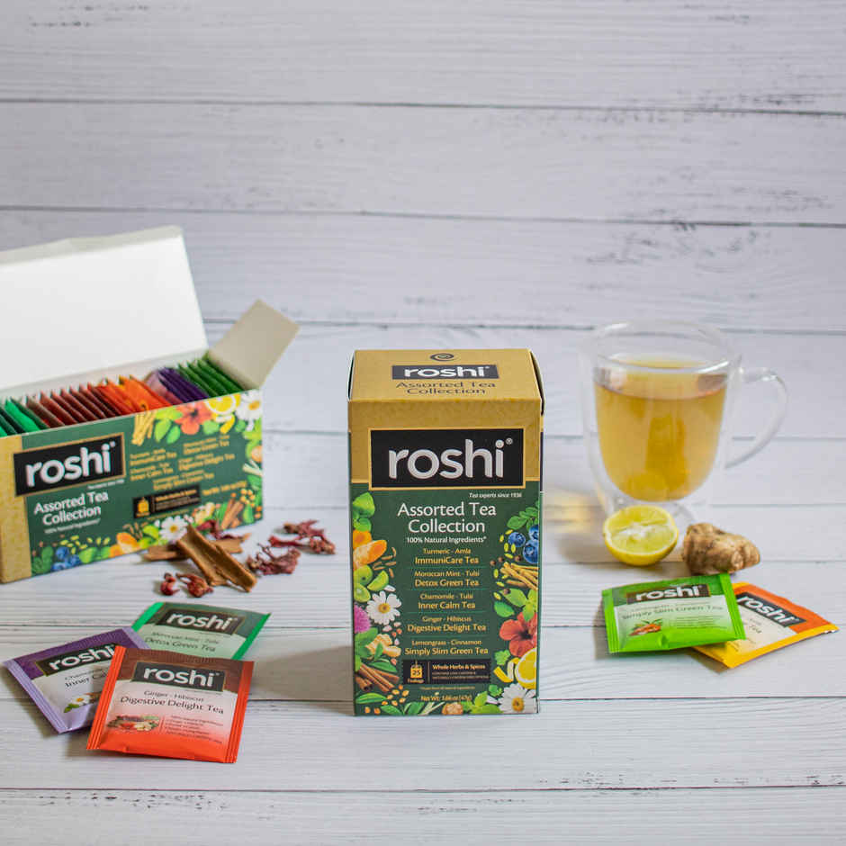 Roshi Assorted & Desi Kahwa Teabags Combo