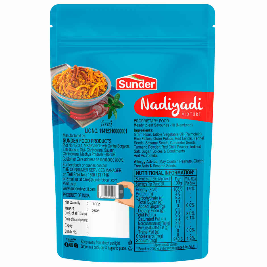 Sunder Nadiyadi Mixture | Savoury Snack Mix