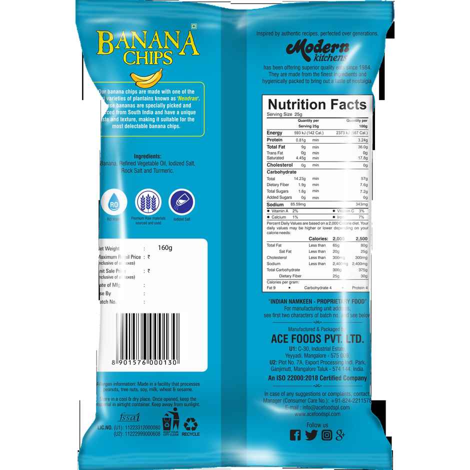 Modern Kitchens Banana Chips Salted Combo