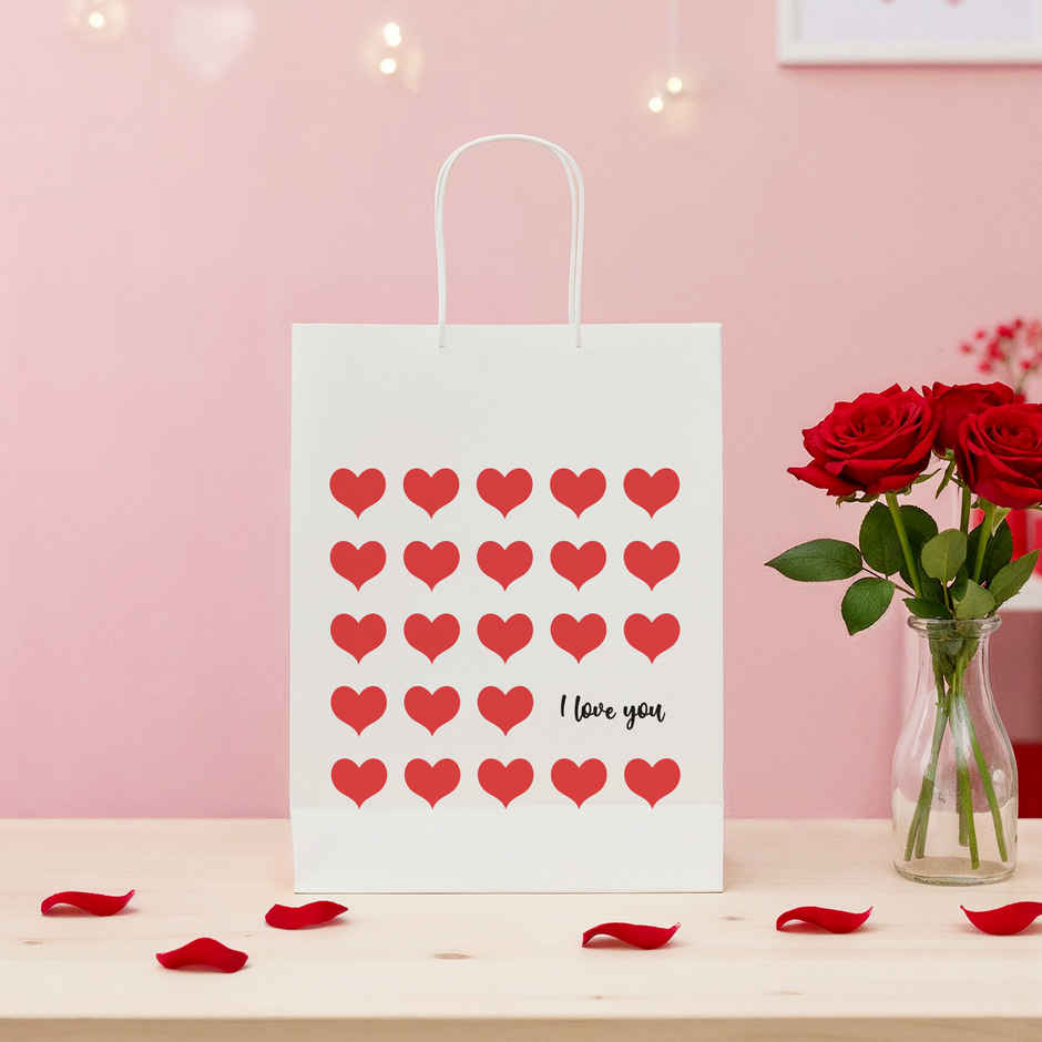 I Love You Gift Bag | Large | 40 x 30 x 10 cm | Happy Mail